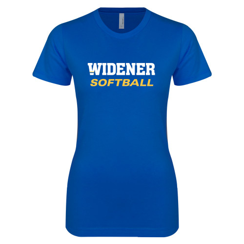  Next Level Womens Royal Boyfriend Tee - Softball