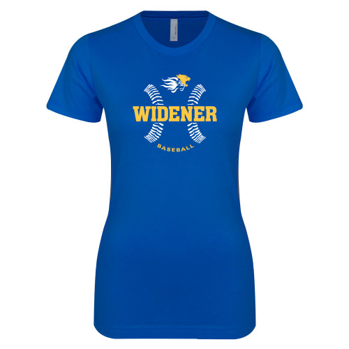  Next Level Womens Royal Boyfriend Tee - Baseball Design