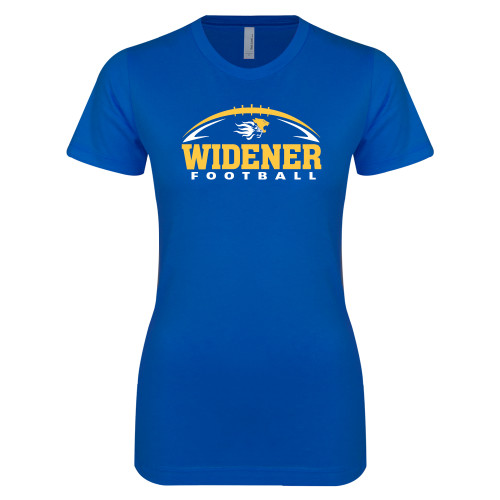  Next Level Womens Royal Boyfriend Tee - Football Design