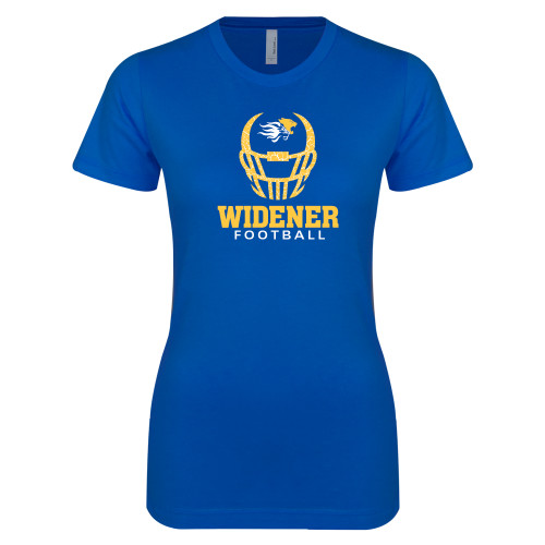  Next Level Womens Royal Boyfriend Tee - Football Helmet Design