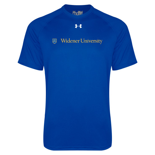  Under Armour Royal Tech Tee - Primary Mark with Shield Flat