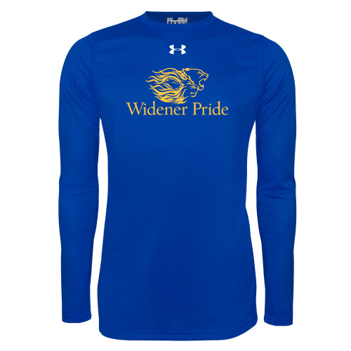  Under Armour Royal Long Sleeve Tech Tee - Widener Pride