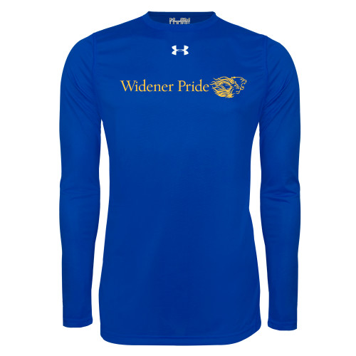  Under Armour Royal Long Sleeve Tech Tee - Widener Pride Flat