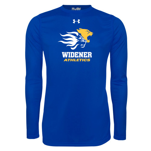  Under Armour Royal Long Sleeve Tech Tee - Widener Athletics