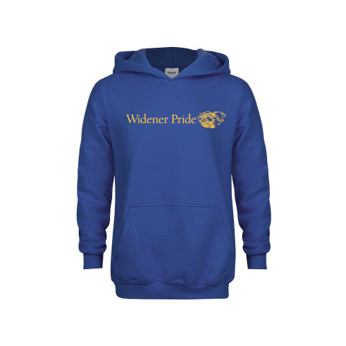  Youth Royal Fleece Hoodie - Widener Pride Flat