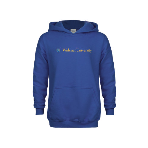  Youth Royal Fleece Hoodie - Primary Mark with Shield Flat