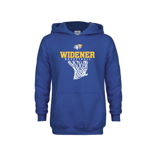  Youth Royal Fleece Hoodie - Basketball Net Design