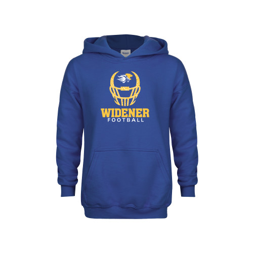  Youth Royal Fleece Hoodie - Football Helmet Design