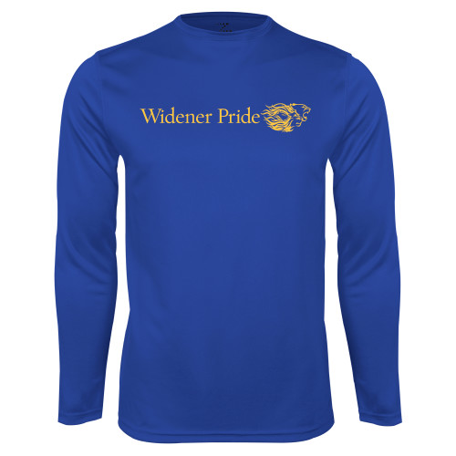  Royal Performance Long Sleeve Shirt - Widener Pride Flat