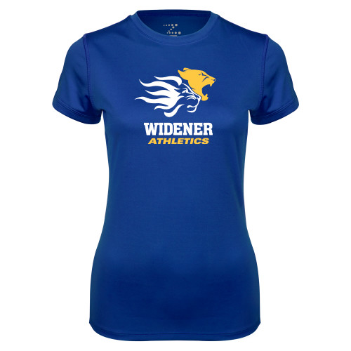  Womens Royal Performance Tee - Widener Athletics