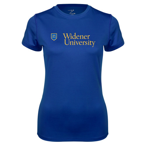  Womens Royal Performance Tee - Primary Mark with Shield