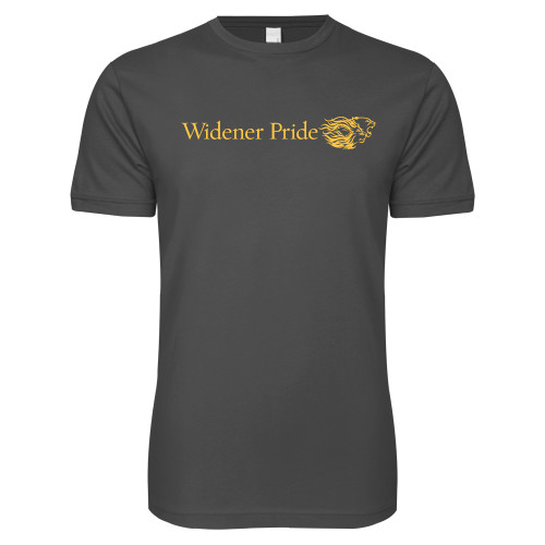  Next Level Charcoal SoftStyle T Shirt - Widener Pride Flat