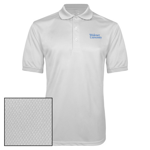  White Dry Mesh Polo - Primary Mark