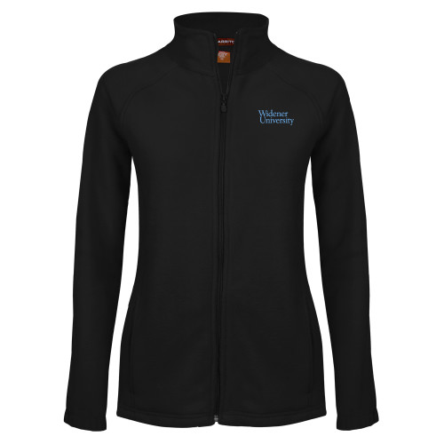  Womens Black Fleece Full Zip Jacket - Primary Mark