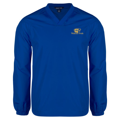  Royal V Neck Raglan Windshirt - Widener Pride