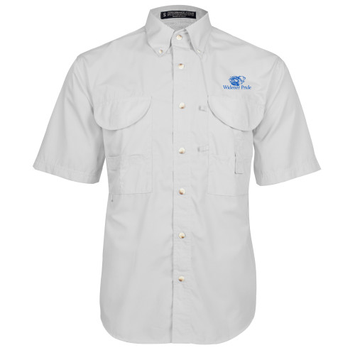  White Fishing Shirt Performance Short Sleeve - Widener Pride