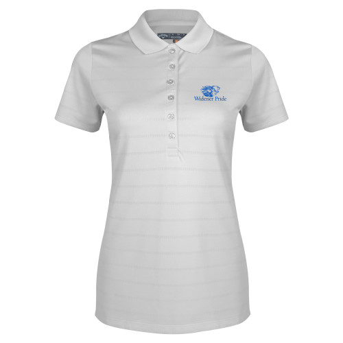  Callaway Womens White Opti Vent Polo - Widener Pride