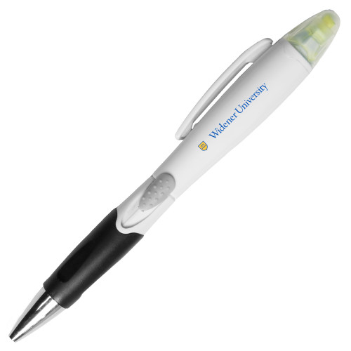  Blossom White Pen/Highlighter - Primary Mark with Shield Flat