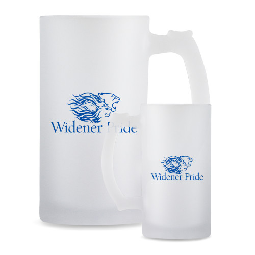  Full Color Decorative Frosted Glass Mug 16oz - Widener Pride