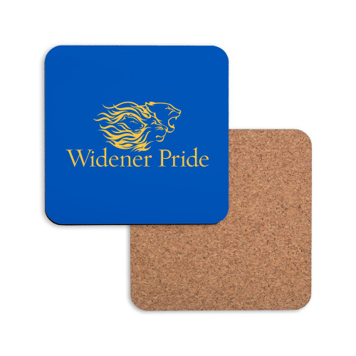  Hardboard Coaster w/Cork Backing - Widener Pride