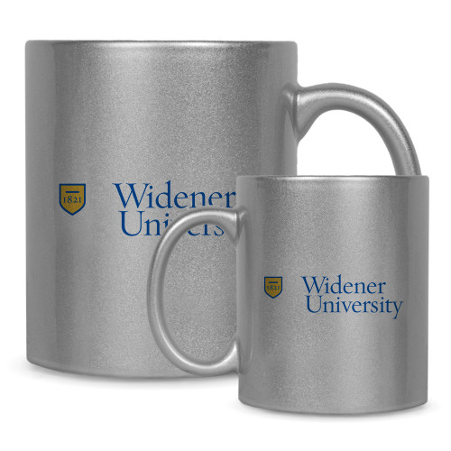  Full Color Silver Metallic Mug 11oz - Primary Mark with Shield