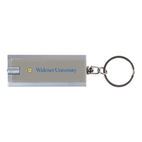  Turbo Silver Flashlight Key Holder - Primary Mark with Shield Flat