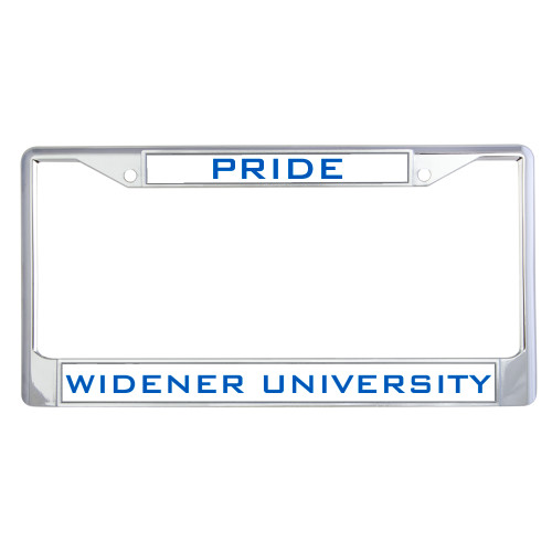  Metal License Plate Frame in Chrome - Pride