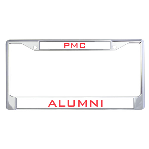  Alumni Metal License Plate Frame in Chrome - PMC Alumni