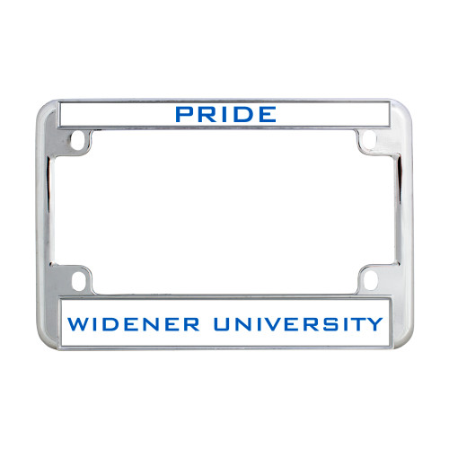  Metal Motorcycle License Plate Frame in Chrome - Pride