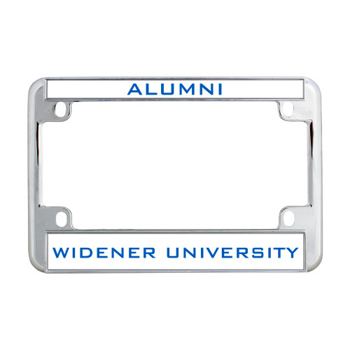  Metal Motorcycle License Plate Frame in Chrome - Alumni