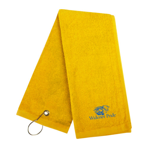  Gold Golf Towel - Widener Pride