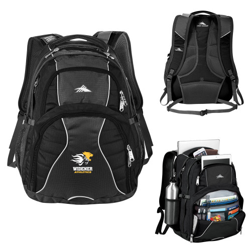  High Sierra Black Swerve Computer Backpack - Widener Athletics