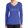 Thumbnail image for  Womens Royal Performance Long Sleeve V Neck Shirt