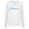Thumbnail image for  Womens White Long Sleeve V Neck Tee