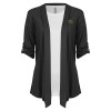 Thumbnail image for  Womens Grey Drape Front Cardigan Sweater