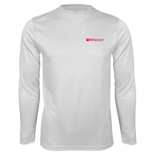 White Performance Long Sleeve Shirt-Wilsonart