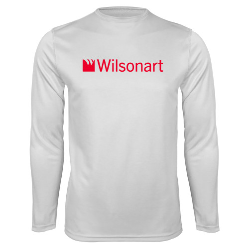 White Performance Long Sleeve Shirt-Wilsonart
