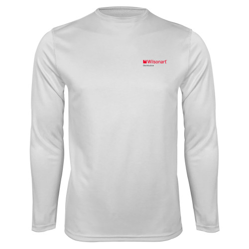 White Performance Long Sleeve Shirt-Wilsonart Distribution