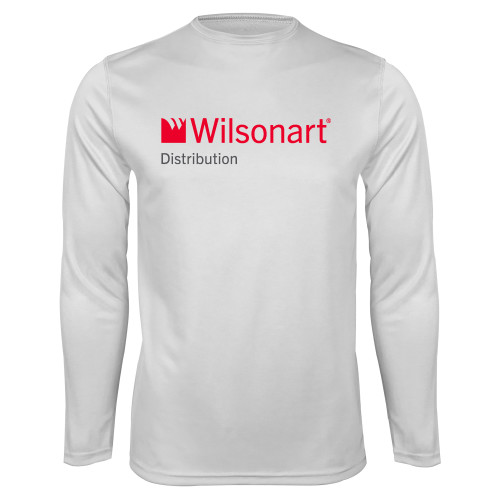 White Performance Long Sleeve Shirt-Wilsonart Distribution