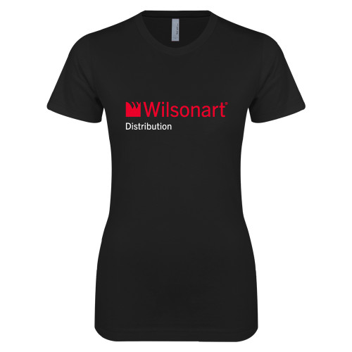 Next Level Womens Black Boyfriend Tee-Wilsonart Distribution