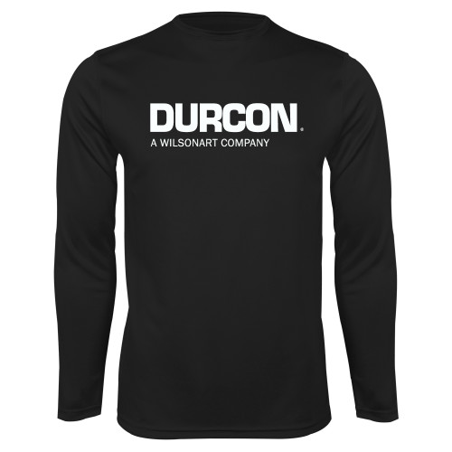 Black Performance Long Sleeve Shirt-Durcon A Wilsonart Company