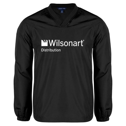 Black V Neck Raglan Windshirt-Wilsonart Distribution
