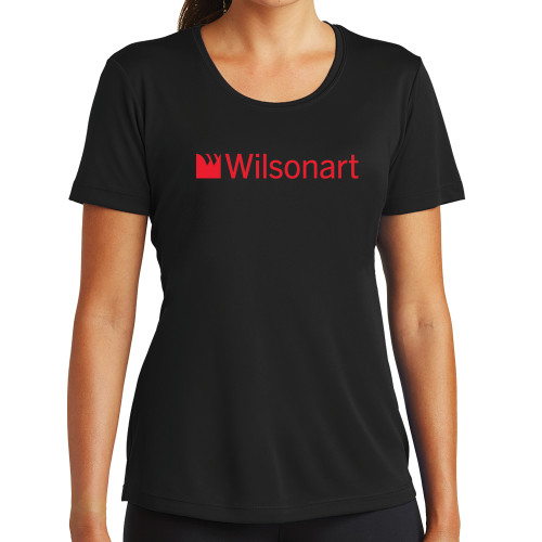 Womens Black Performance Tee-Wilsonart