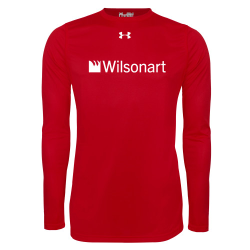 Under Armour Red Long Sleeve Tech Tee-Wilsonart