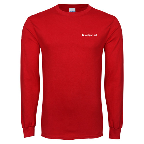 Red Long Sleeve T Shirt-Wilsonart