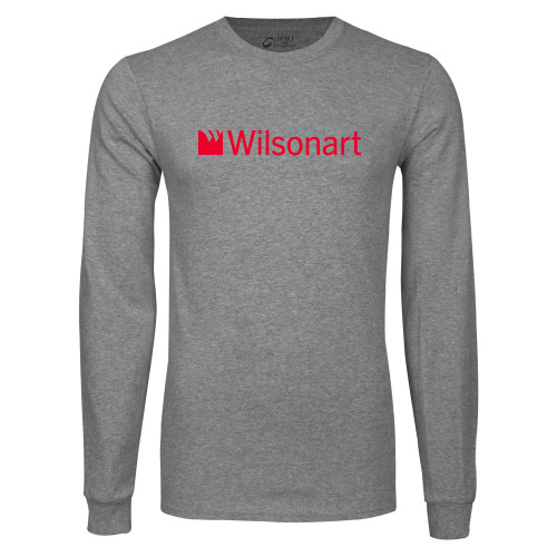 Grey Long Sleeve T Shirt-Wilsonart
