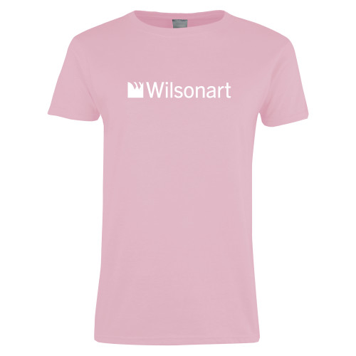 Womens Pink Short Sleeve Tee-Wilsonart