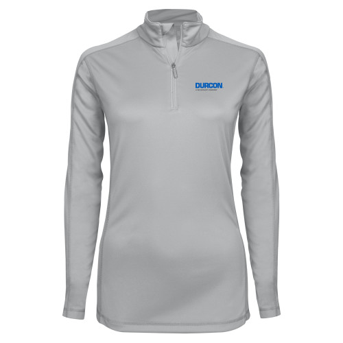 Syntrel Womens Platinum Interlock 1/4 Zip-Durcon A Wilsonart Company
