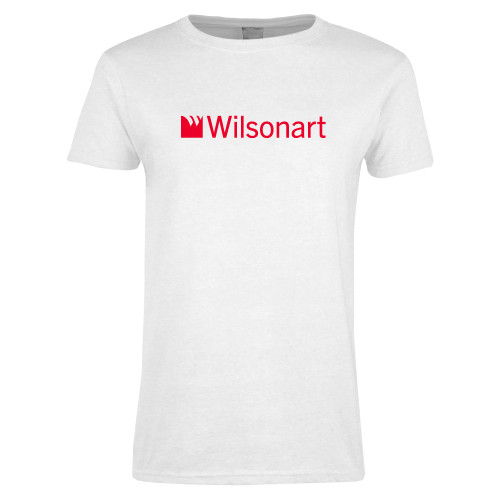 Womens White Short Sleeve Tee-Wilsonart