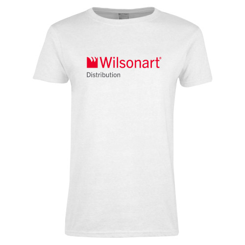 Womens White Short Sleeve Tee-Wilsonart Distribution